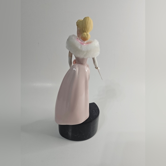 Enchated Evening Barbie Blonde Porcelain Enesco Musical Wind Up Figurine - Picture 8 of 14